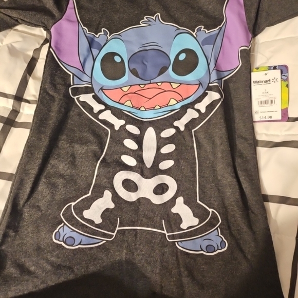 Disney Stitch Hooded Sweatshirt Dress Girls Size 6-6x - Picture 3 of 12